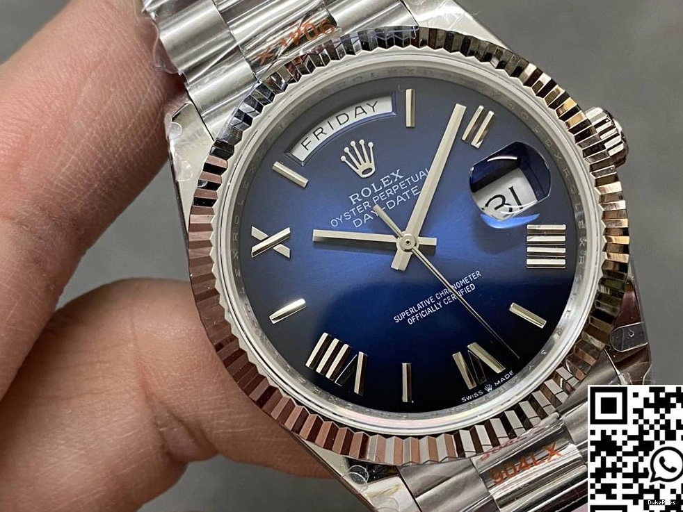 Steel Dial v5 Factory Rolex Day 228239-0076 Date Tungsten Deep Blue QF 0815